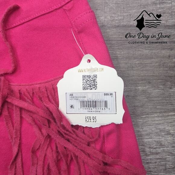 Altar'd State Frill Edge Denim Shorts Size M - Picture 2 of 7